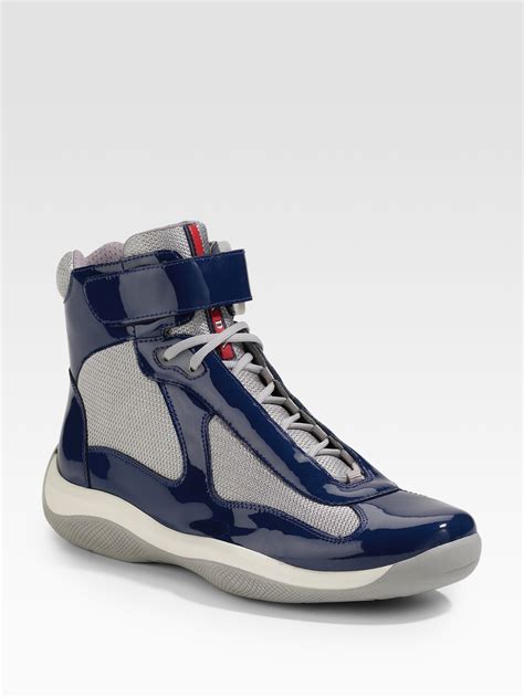 women prada sneakers sale|Prada high top sneakers women's.